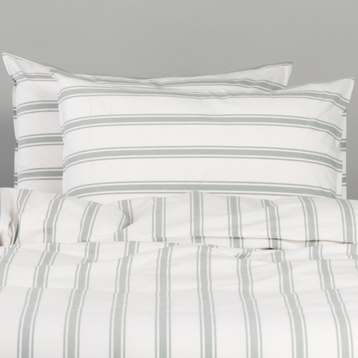 Modella Resort Stripe Quilt Cover Set (Double) - Gum