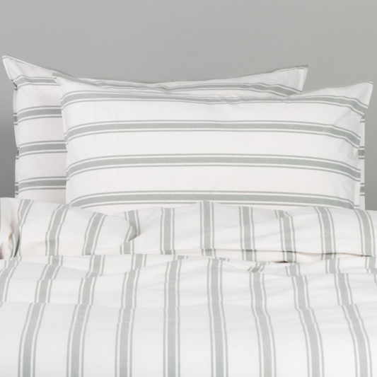 Modella Resort Stripe Quilt Cover Set (Super King) - Gum