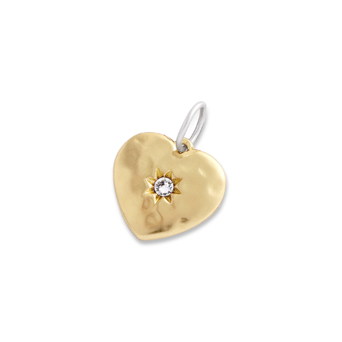 Shine Bright Love Heart Charm