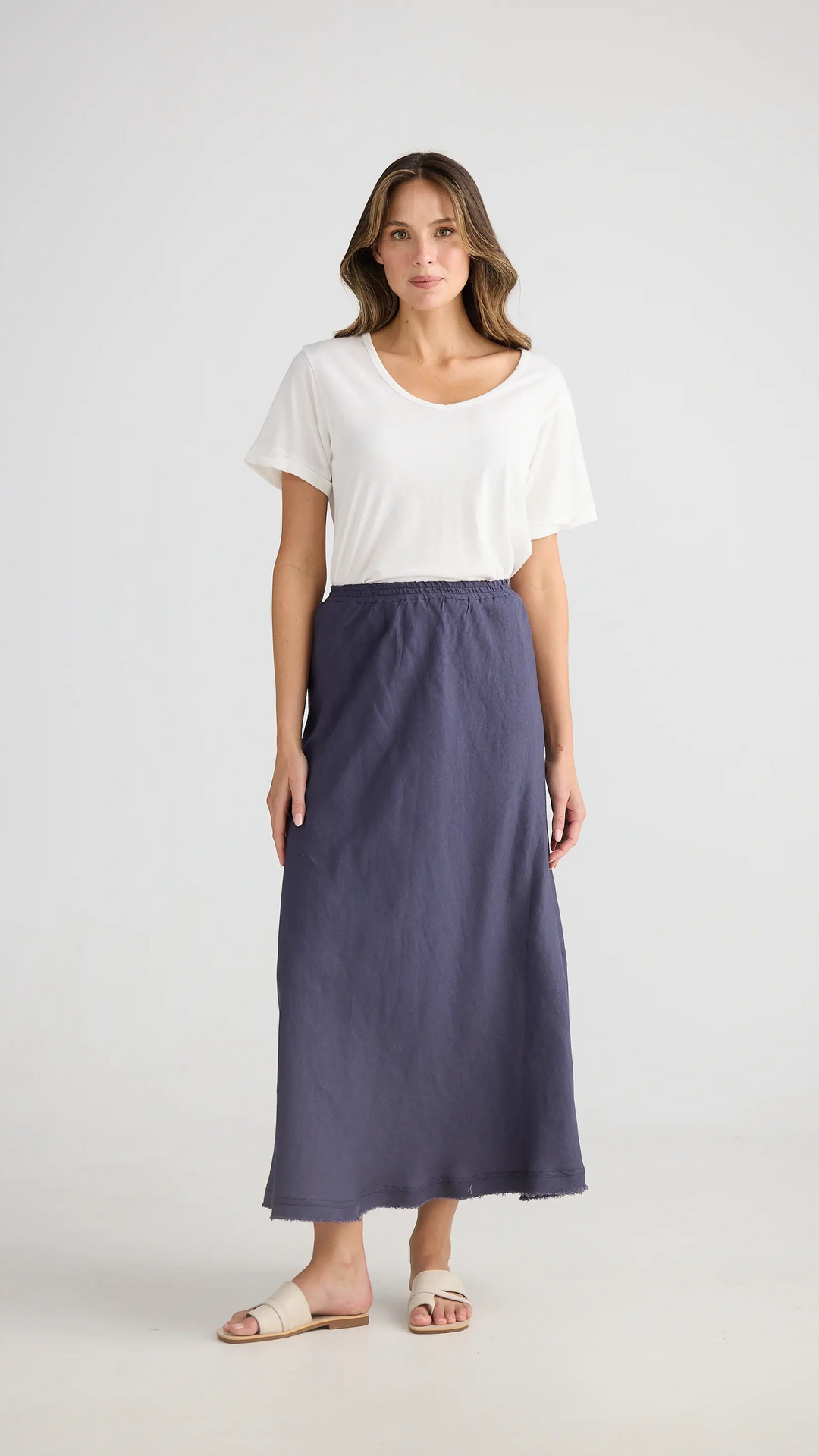 Sicily Skirt - Indigo Ash