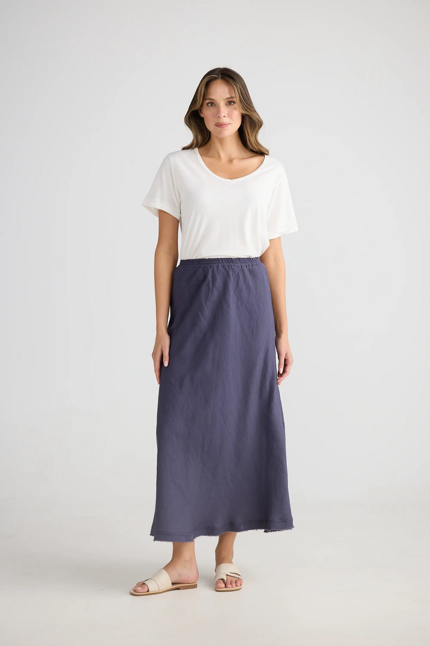 Sicily Skirt - Indigo Ash