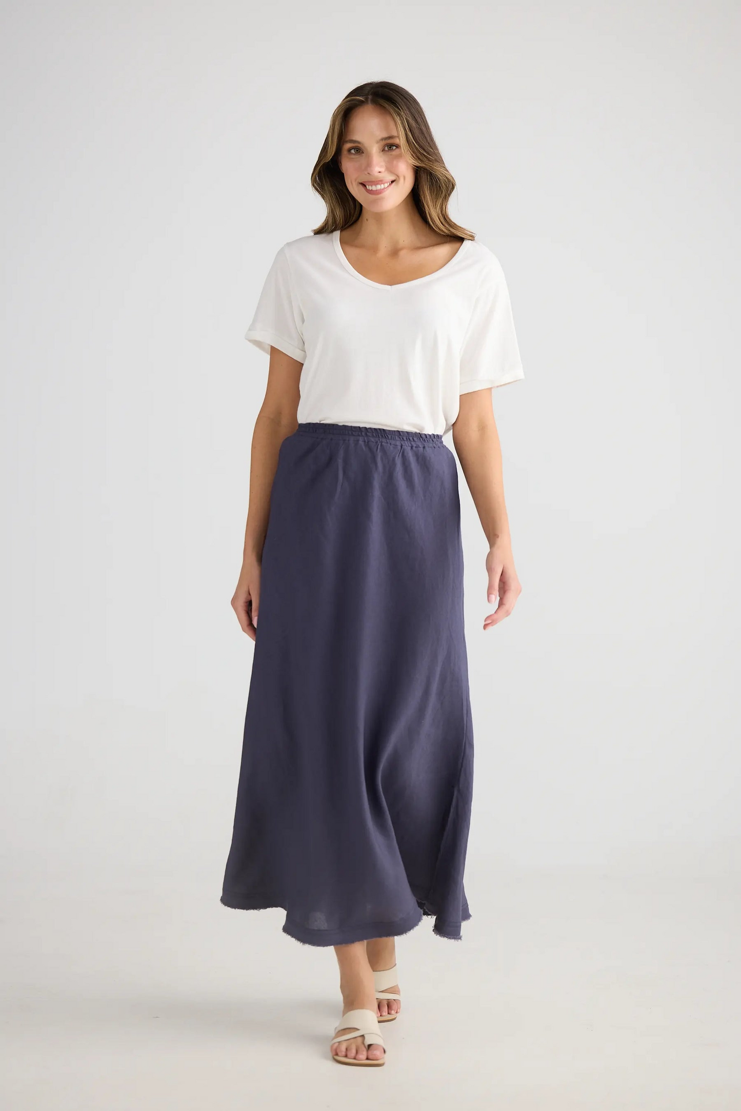 Sicily Skirt - Indigo Ash