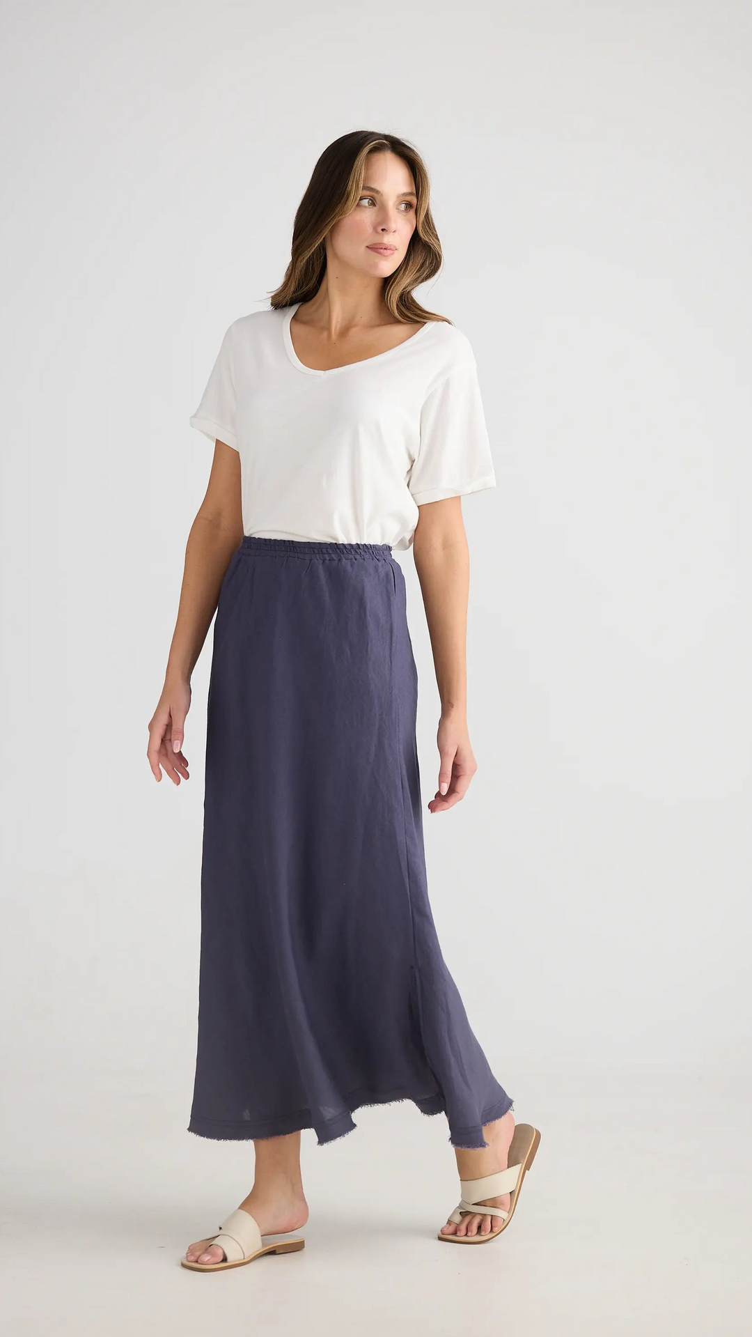 Sicily Skirt - Indigo Ash