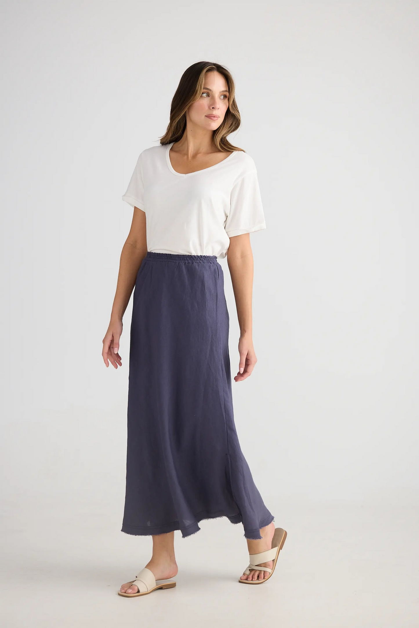 Sicily Skirt - Indigo Ash
