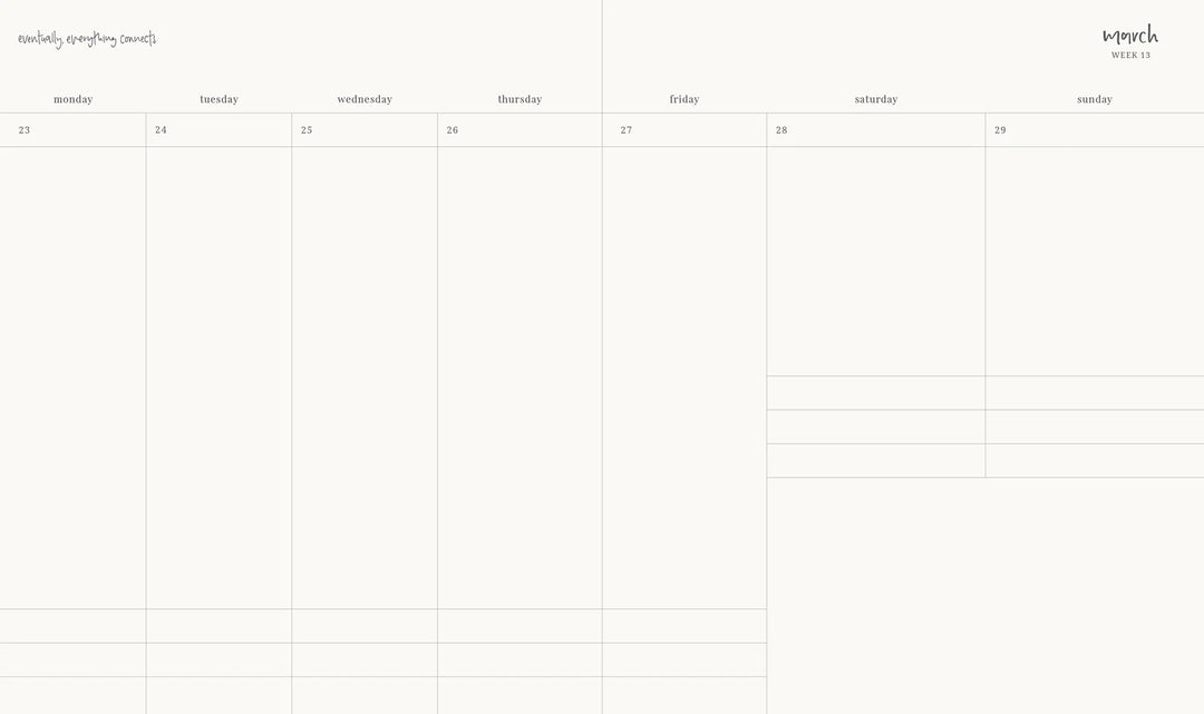 2026 Signature Weekly Vertical Planner - Clementine