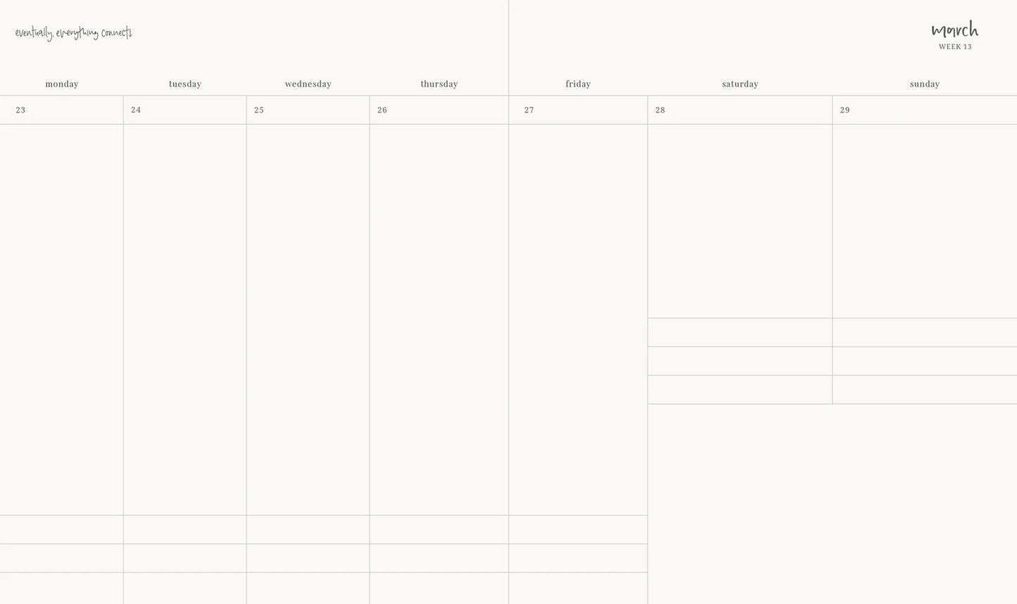 2026 Signature Weekly Vertical Planner - Daisy