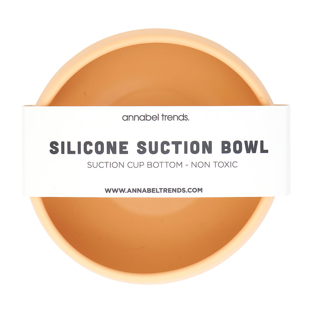 Silicone Suction Bowl - Caramel