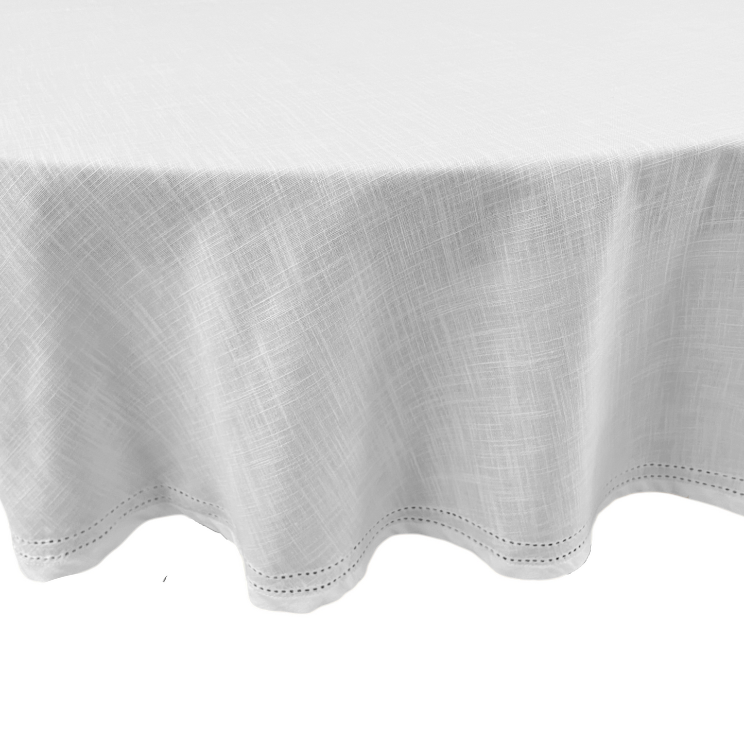 Simon Circular Tablecloth – White