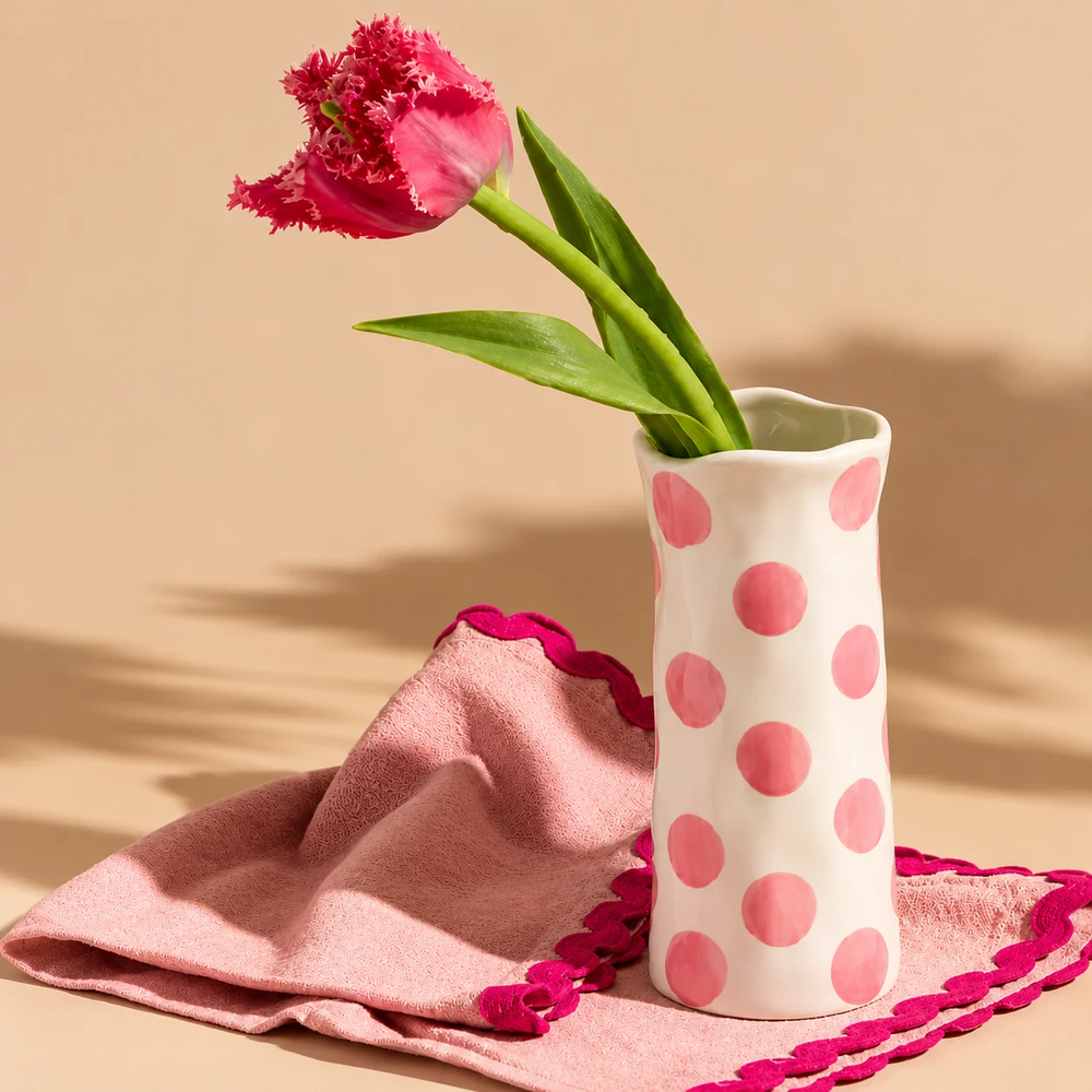 Small Spotted Vase - Pink
