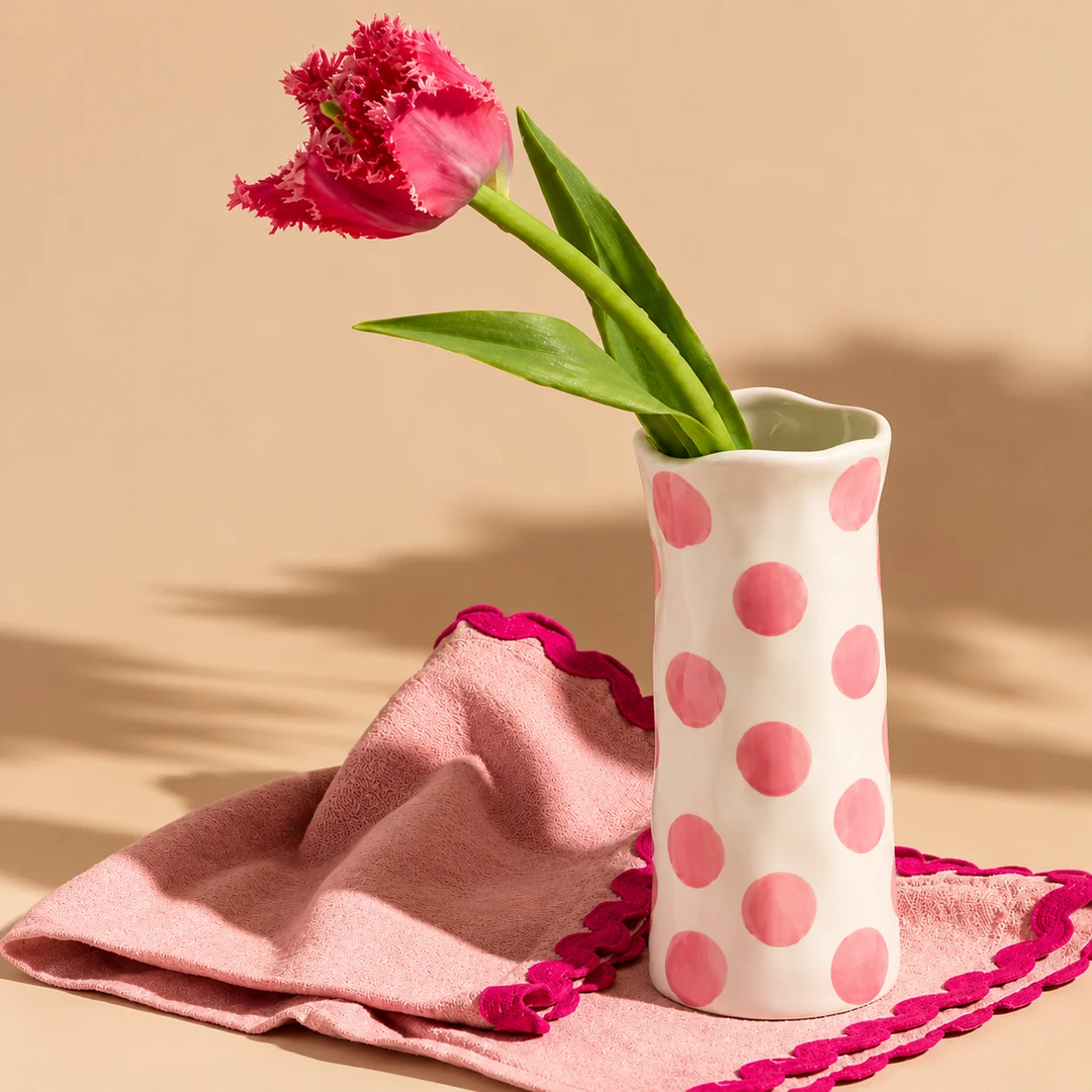 Small Spotted Vase - Pink