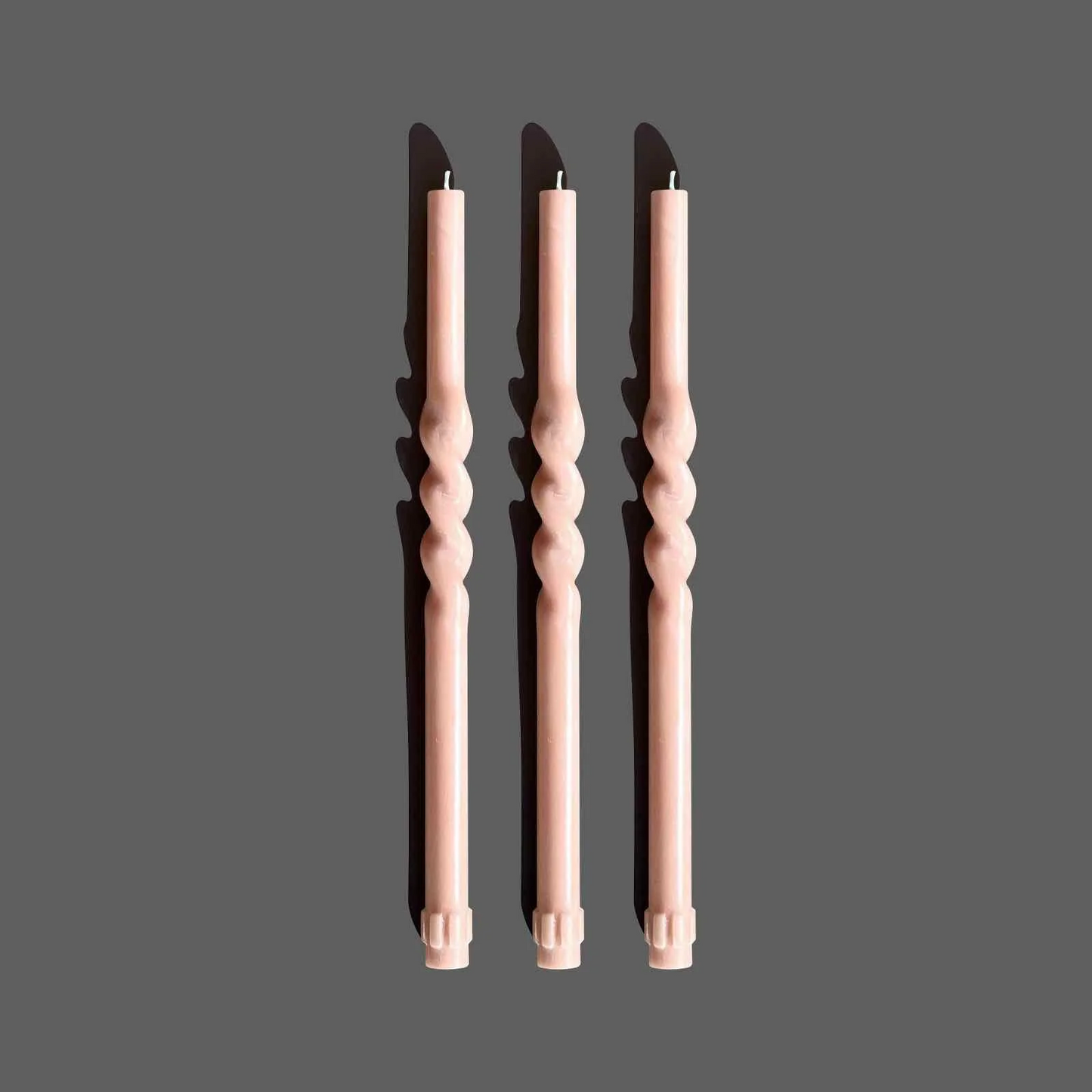 Spiral Candle Set - Clay