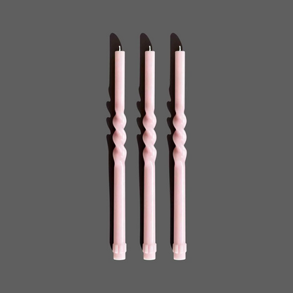 Spiral Candle Set - Pastel Pink