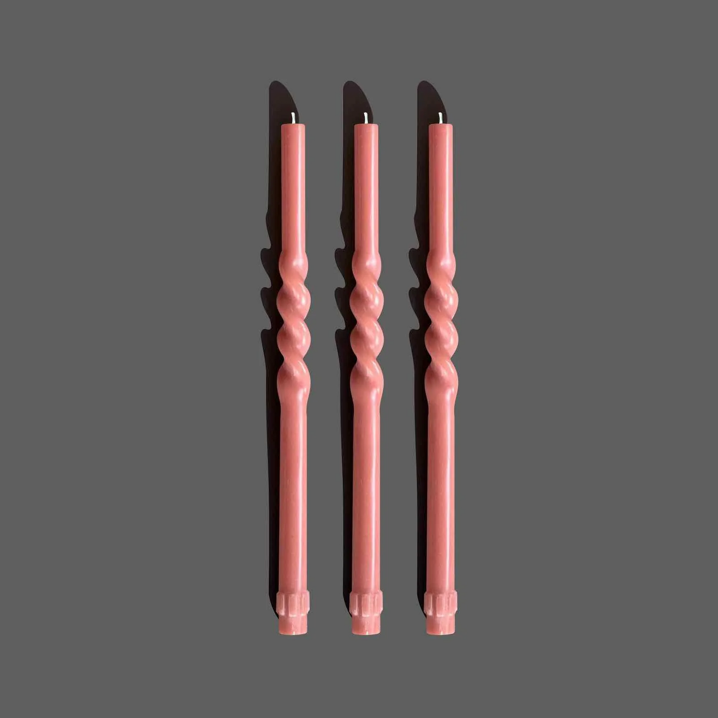 Spiral Candle Set - Peach