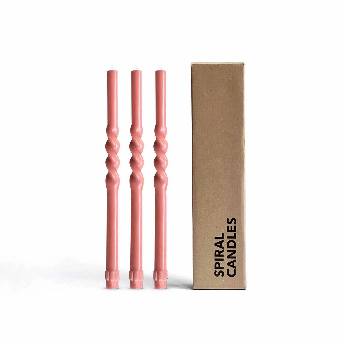 Spiral Candle Set - Peach