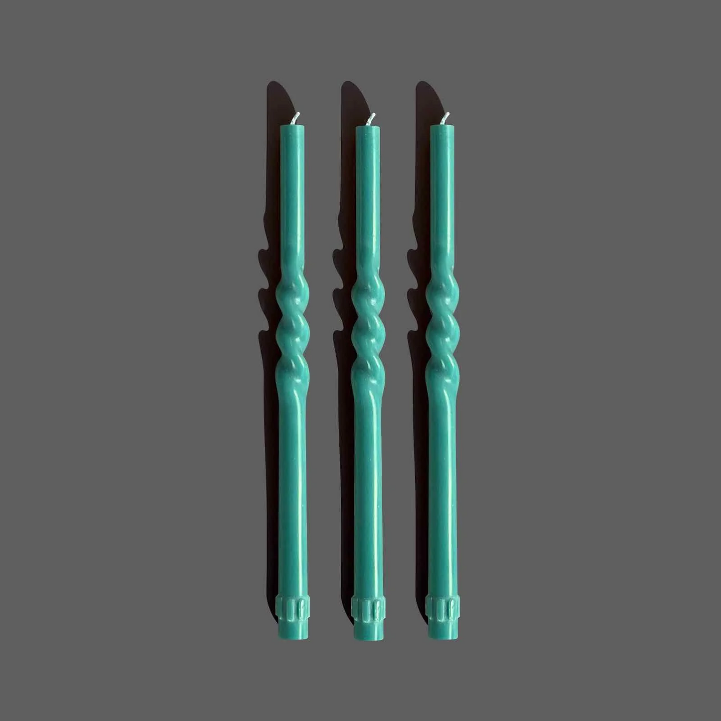Spiral Candle Set - Turquoise