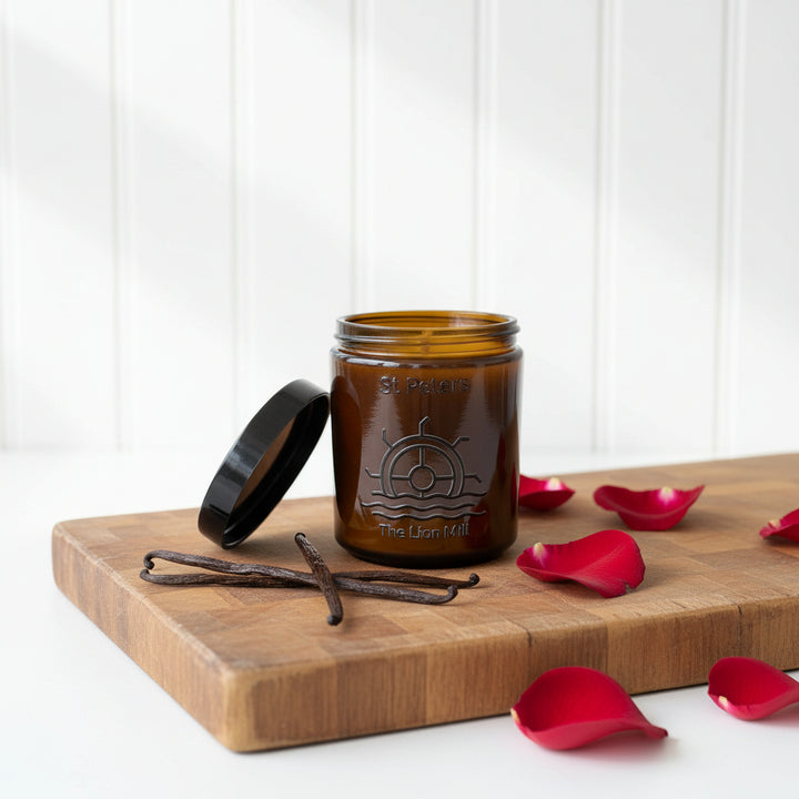 St Peters Candle - Red Rose, Freesia &amp; Amber Vanilla