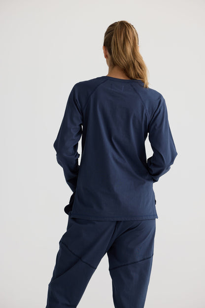 Stay Home Top - Navy