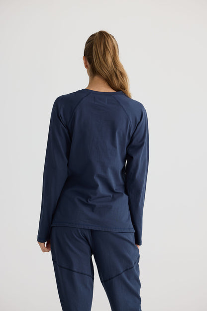 Stay Home Top - Navy
