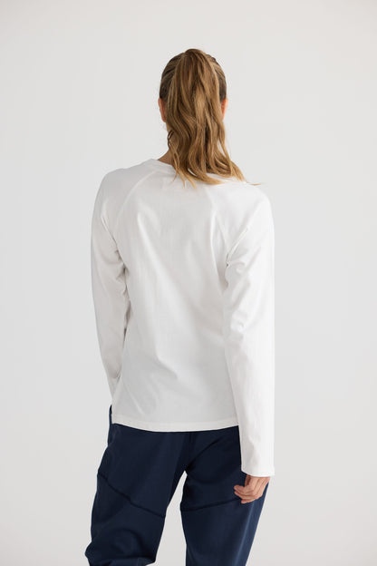 Stay Home Top - White