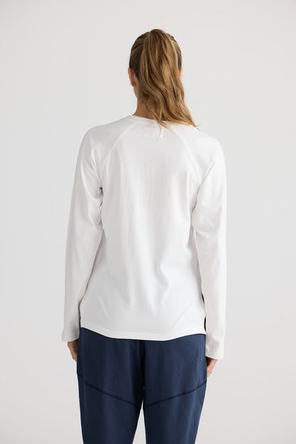 Stay Home Top - White