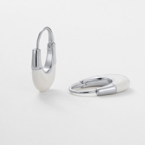 Stefi Hoop – Silver by Zafino
