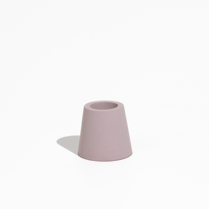 Stump Candle Holder - Mauve