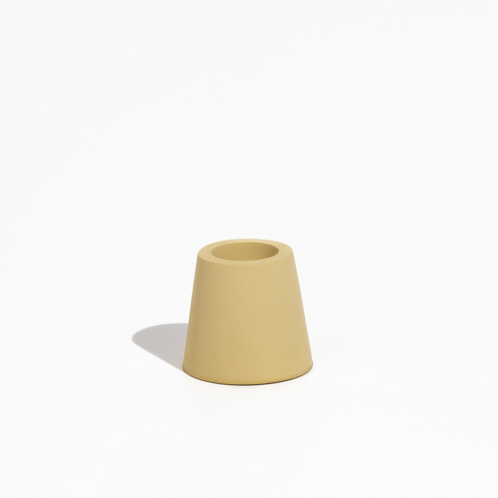 Stump Candle Holder - Mustard