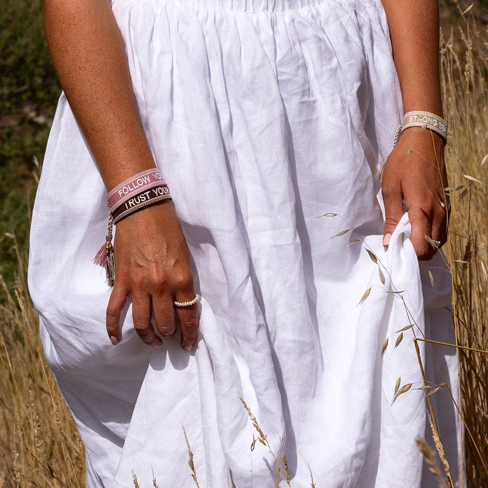 "TRUST YOUR VIBES" Woven Mantra Band