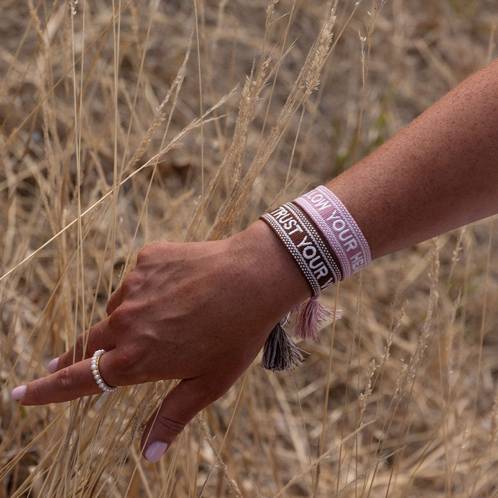 "TRUST YOUR VIBES" Woven Mantra Band