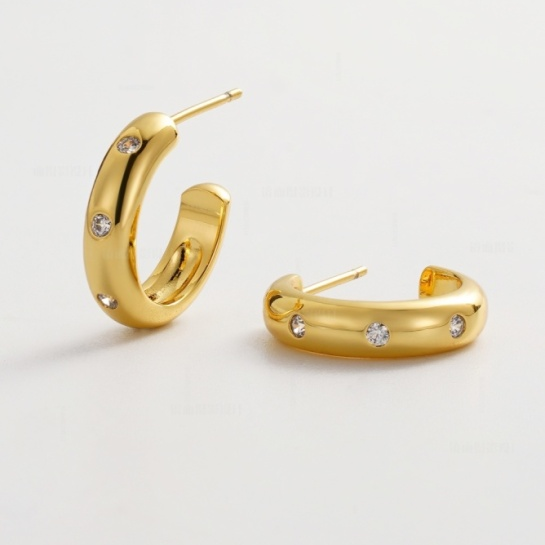 Talia Hoop – Gold by Zafino