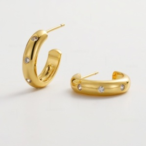Talia Hoop – Gold by Zafino