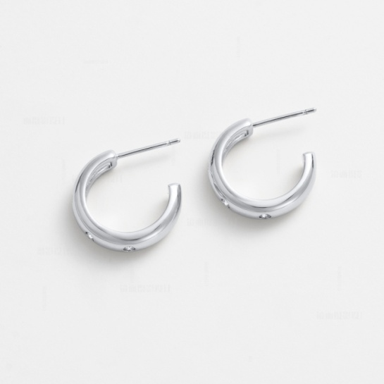 Talia Hoop – Silver by Zafino