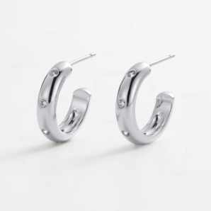 Talia Hoop – Silver by Zafino