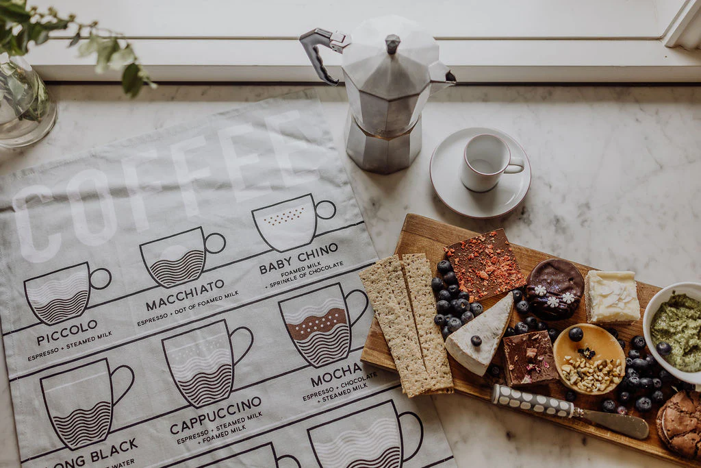 Tea Towel - Coffee Lovers