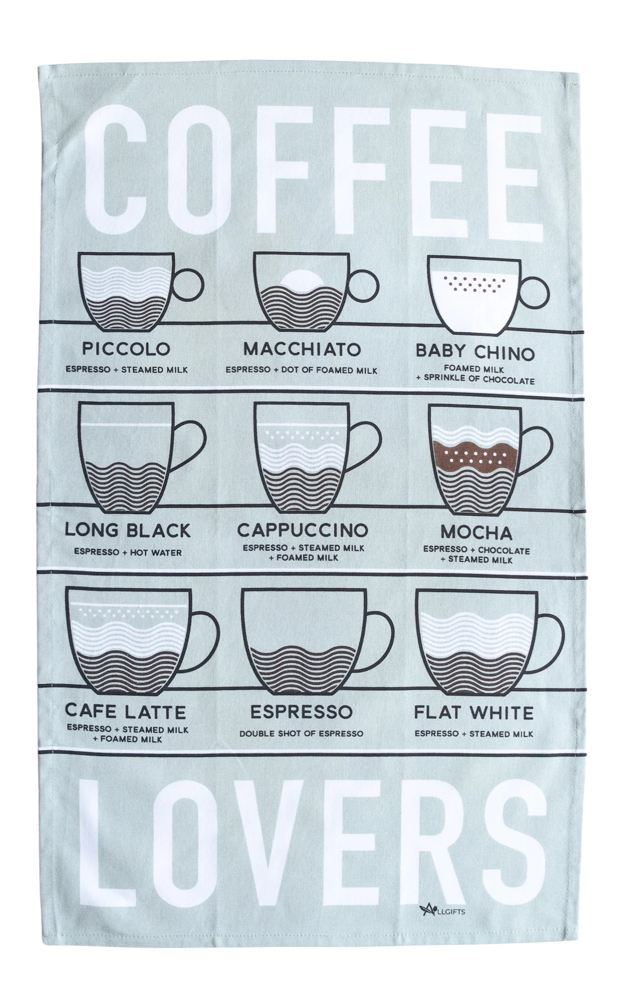 Tea Towel - Coffee Lovers