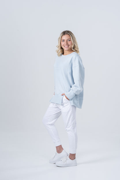Vintage Grace Sweater - Dusty Blue