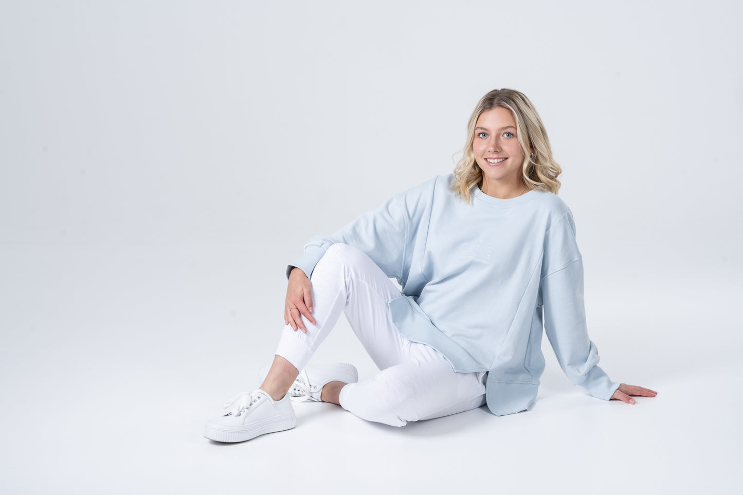 Vintage Grace Sweater - Dusty Blue