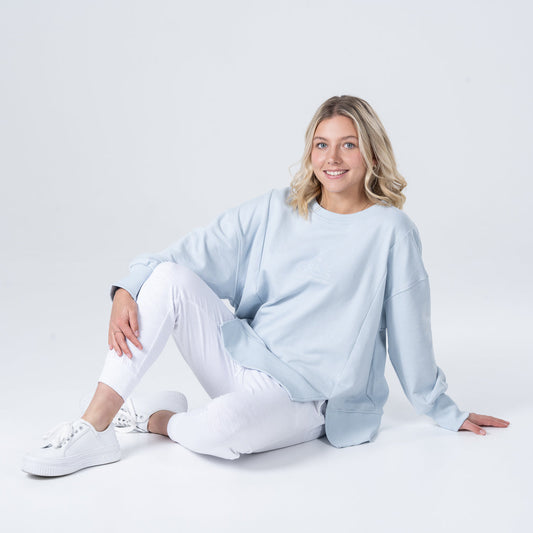 Vintage Grace Sweater - Dusty Blue