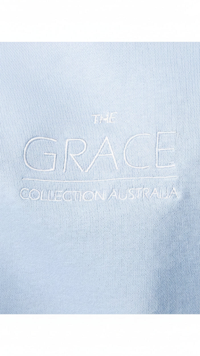 TGCA Vintage Grace Sweater - Dusty Blue