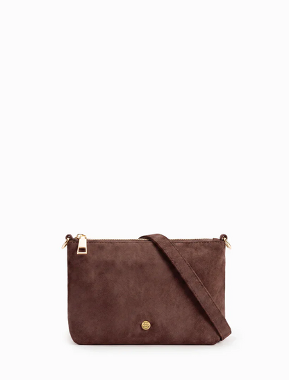 The Sadia Eco Suede Bag - Chocolate