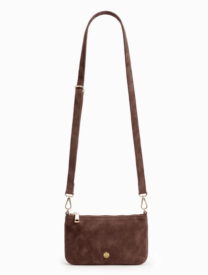 The Sadia Eco Suede Bag - Chocolate