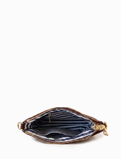 The Sadia Eco Suede Bag - Chocolate