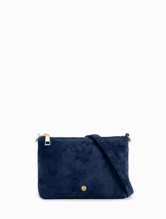 The Sadia Eco Suede Bag - Navy