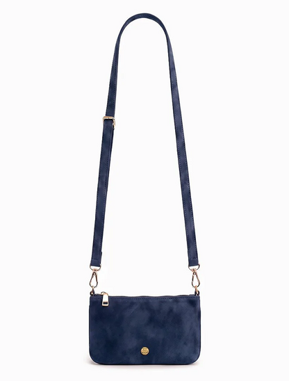 The Sadia Eco Suede Bag - Navy