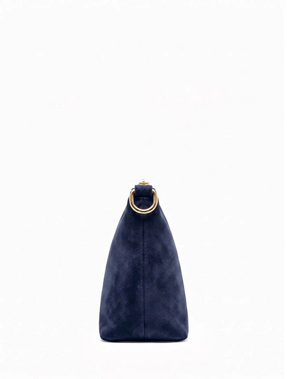 The Sadia Eco Suede Bag - Navy