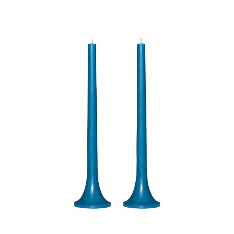 Tusk Taper Candle Set - Aqua