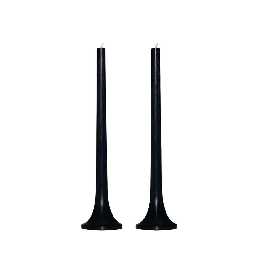Tusk Taper Candle Set - Black