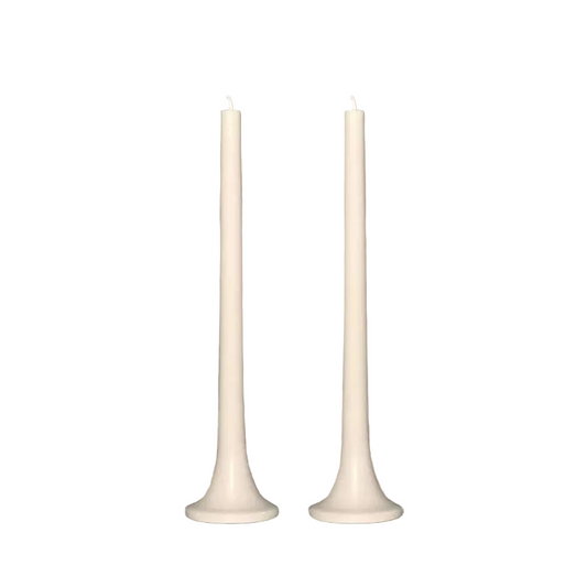 Tusk Taper Candle Set - Stone