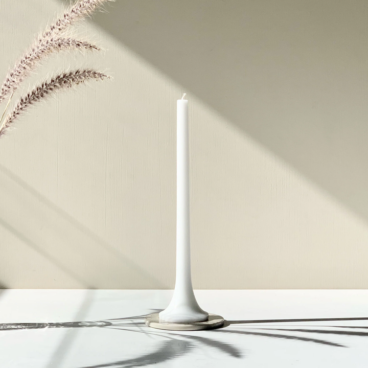 Tusk Taper Candle Set - White