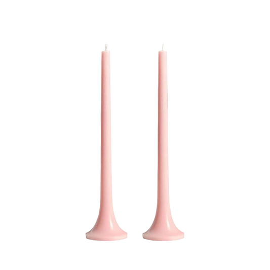 Tusk Taper Candle Set - Pastel Pink